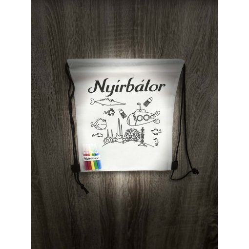 Nyírbátor - Színezhető hátizsák