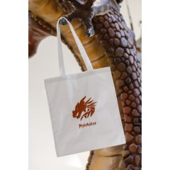 Bevásárló Hímzett szövet táska logóval(fehér)