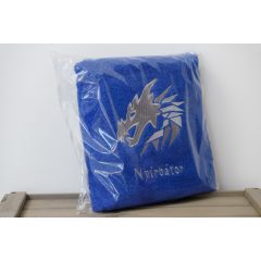 Hímzett törölköző logóval kék (70x140) 450g